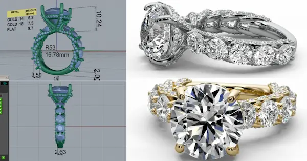 Biżuteria z brylantami - projektowanie Diamentowo Mi.